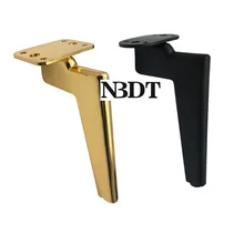 2 шт./лот, матовые, черные, золотые ножки, мебель для ног, ноги, телевизор, для ванной, журнальный столик, Европейский