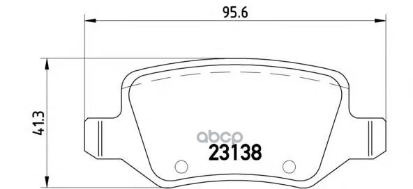 Колодки Тормозные Задние Brembo P50090 Brembo арт. P50090