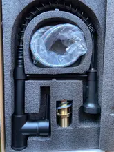 Grifos de latón para fregadero de cocina, escobilla, Palanca única, resorte extraíble, mezcladores, agua fría y caliente, grúa 9009