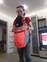 Mochila De viaje portátil plegable con doble hombro para mascotas, bolsa de transporte frontal de malla para perros y gatos