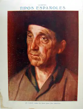 

Cutout Magazine Sphere 1916. Types Spanish. To Basque. Box Elias Salaverría