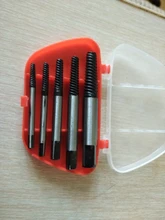 Extractor de tornillos, juego de guías de broca, Extractor de perno dañado, velocidad de eliminación, juego fácil, 5 uds.