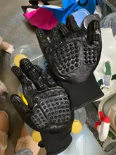1 Pair Grooming Glove for Cats Soft Rubber Pet Hair Remover Dog Horse Cat Shedding Bathing