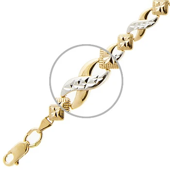 

Esthete bracelet decorative weaving in Yellow Gold