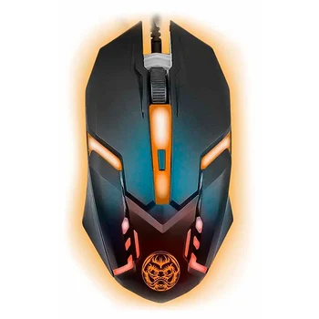 

Gaming Mouse iggual IGG315828 LED Black Orange