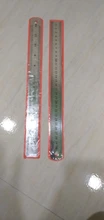 Regla recta de doble cara de acero inoxidable de 15cm, 6 pulgadas, 30cm y 12 pulgadas, suministros de papelería 1 unidad