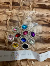 YWXINXI-Accesorios de joyería para manualidades, tablero de diamantes de imitación para invitación de boda, accesorios de ropa, ovalados, 16x20mm, 10 Uds.