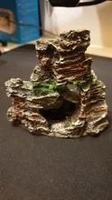 Ornament Aquarium-Accessories Fish-Tank-Decorations Cave Mountain-Hiding Resin Home