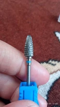 Dmoley-broca de carburo de tungsteno para manicura, accesorio de equipo de arte de uñas, pulidor de limas