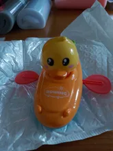 Juguetes de agua de baño para niños, bote flotante de remos, pato de dibujos animados, educación temprana para bebé, regalos de playa para Baño
