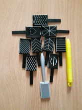 11 Pieces/set 3D Magnet Stick Cat Eye Magnetic Pen for Nails Drawing Nail Art Stick For