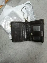 Cards Wallet Chain-Bag Multi-Functional Leather Bifold RFID Slim Designer Purse-Coin-Pouch