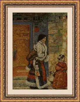 

CROSS STITCH KIT PANDATHREAD CULTURE ASIATICA 30765