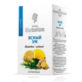 

Tea Konigin Herbarium "clear mind", green with additives, 20 sachets