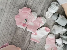 Calcetines de malla para bebé de 0 a 2 años, calcetines de algodón de dibujos animados para niño y niña, bonitos calcetines para niño recién nacido, accesorios para bebé, 5 par/lote