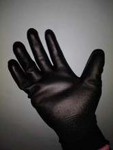 GMG-guantes de seguridad para el trabajo, 6 pares, certificado CE EN388, rojo, poliéster, negro, PU, mecánicos, gran oferta
