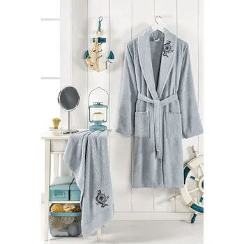 

Rebekah Havlulu Bathrobe 2li Set Light Gray L-xl