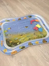 Colchoneta inflable para juegos de agua para bebés y niños pequeños, tapete inflable para juegos de actividades