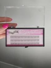 1 caja de 60 extensiones de pestañas 10 mechones de pestañas postizas, pestañas postizas a mano, pestañas al por mayor, envío gratis