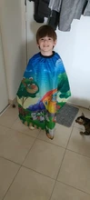 Paño especial para corte de pelo de peluquero para niños, impermeable, antiadherente, dibujos animados, para el hogar ropa de bebé, chal, capa, delantal