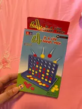 Juego de mesa de línea 4 en A para niños, juguetes educativos plegables, puzle