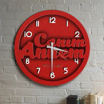 

Personalized Dear Mom Design Wood Round Wall Clock-7