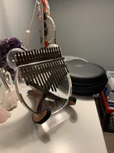 Stick Hammer Tuner Piano-Finger-Piano-Gift Kalimba-Case Thumb Acrylic Transparent 17-Key