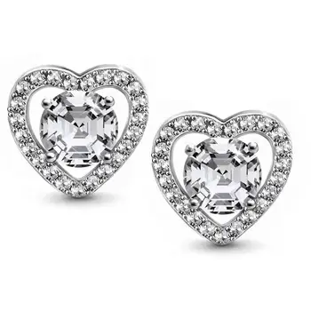 

Earrings-pouches Sunduk from silver "heart"