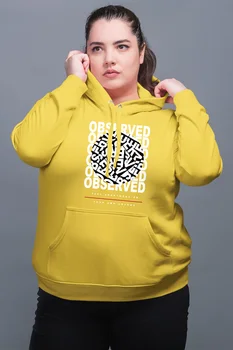 

Angemiel Wear Observed Yellow Women 'S Hooded Sweatshirt