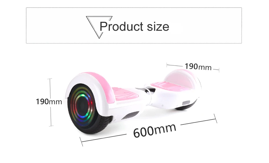 6,5 дюймов Ховерборд два колеса самобалансирующийся электрический скутер скейтборд Ховер доска гироскоп с сумкой для переноски