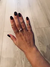 Conjunto de anillos de perlas de Color dorado y plateado bohemio para mujer, sortija abierta con giro geométrico, anillo abierto, joyería con abalorio