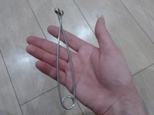 Accesorios esféricos plateados de cabeza de serpiente duraderos, abridor de boca, herramientas de señuelo de agarre de labio, pinza de pescado, dispositivo de desenganche