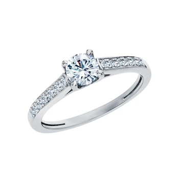 

Silver ring with cubic zirconia sunlight sample 925