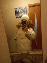 Winter Jacket Coat Parkas Fitaylor Zipper-Down Natural Women Outerwear Snow Warm Thick