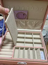 Joyero de cuero de alta capacidad para mujer, organizador de joyas de viaje, multifunción, collar, pendientes, caja de almacenamiento de anillo, regalos para mujer