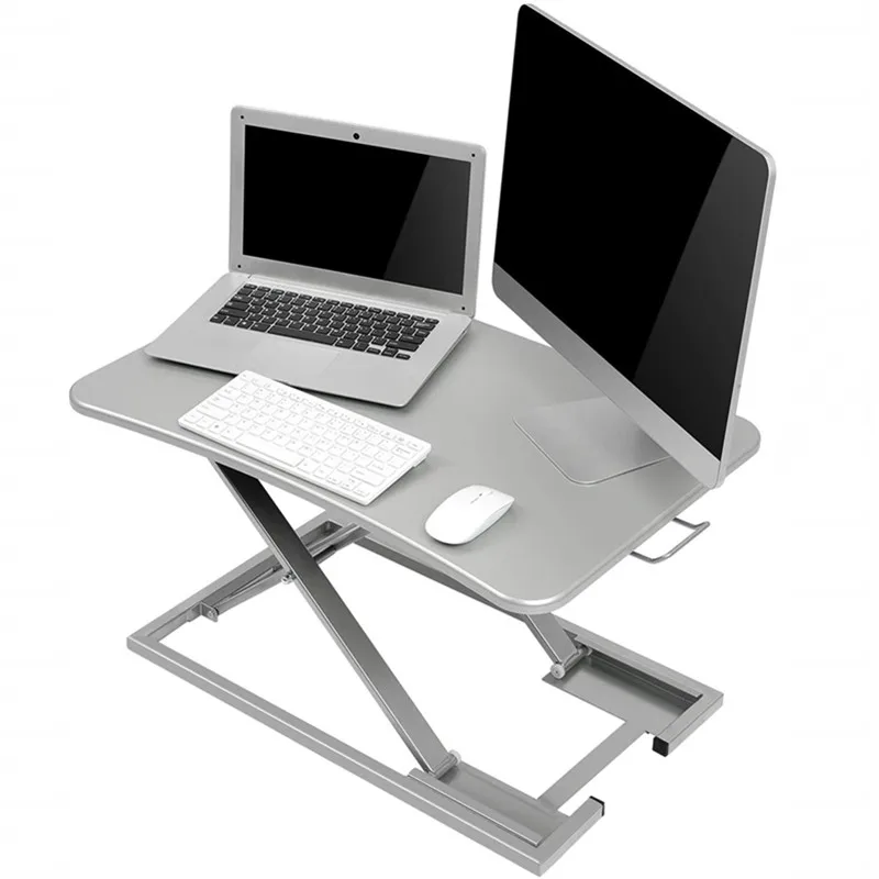 

Height Adjustable Stand Up Desk Ergonomic Standing Desk Riser Converter Sit to Stand Desk High-Grade Industrial Steel