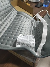 Bellavie-almohadilla de calefacción eléctrica para el microondas, calentador de calor suave y acogedor para cuello y espalda, alivio del dolor, 220V, enchufe europeo, XL, 63x42CM