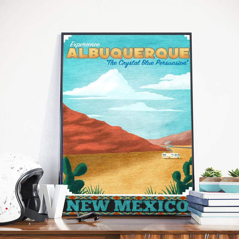 New Mexico Poster Canvas Art Prints Albuquerue Travel Wall Painting Picture for Home Decor | Дом и сад