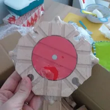 Vías de madera de haya para niños, 1 Uds., tren de carreras, accesorios de juguetes para marcas, regalo