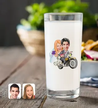 

Personalized Maried Caricature Of Raki Bardağı-8