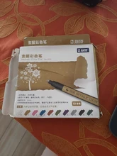 Rotuladores metalizados para escritura, bolígrafos artísticos de tinta permanente, apto en papel, piedra, vidrio, pared, 10 unidades/lote