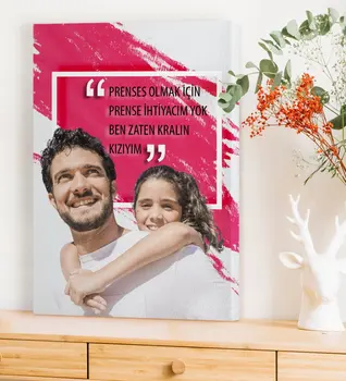 

Personalized Princess Dont need To Prince For Being I Already the Daughter Of King Canvas Print (50x70 cm.)