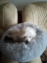 Fluffy Pet Dog Bed Soft Round Dog Long Plush Kennel For Dogs Washable Puppy Cat Bed Cushion