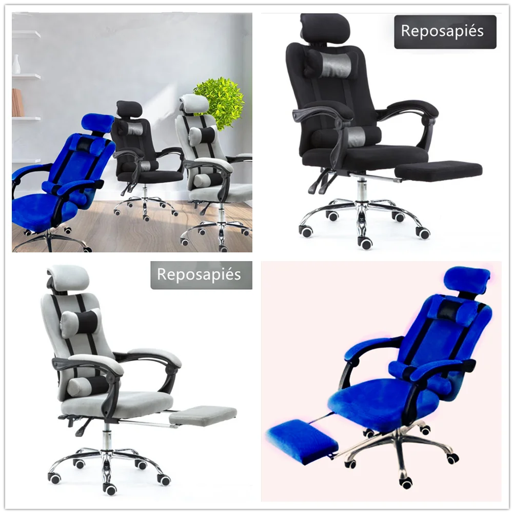 Silla De Oficina Giratoria Escritorio Con Soporte Lumbar Sillon Ruedas 