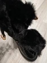 Ankle-Boots Sneakers Warm-Shoes High-Top Women Winter Short Black/sliver LEOSOXS No 