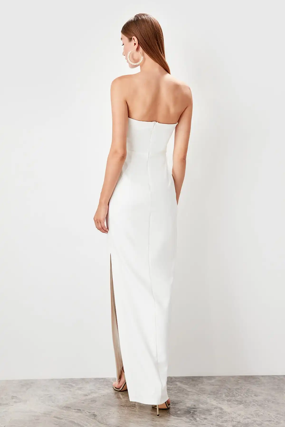 Trendyol аксессуар детальное вечернее платье TPRSS19AE0089