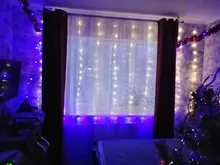 3MX3M LED Curtain Garland on The Window USB String Lights Fairy Festoon Remote Control