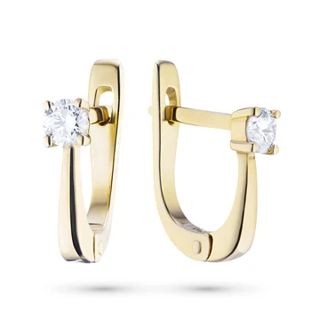 

Earrings made of yellow gold with diamond e0301sg04202646