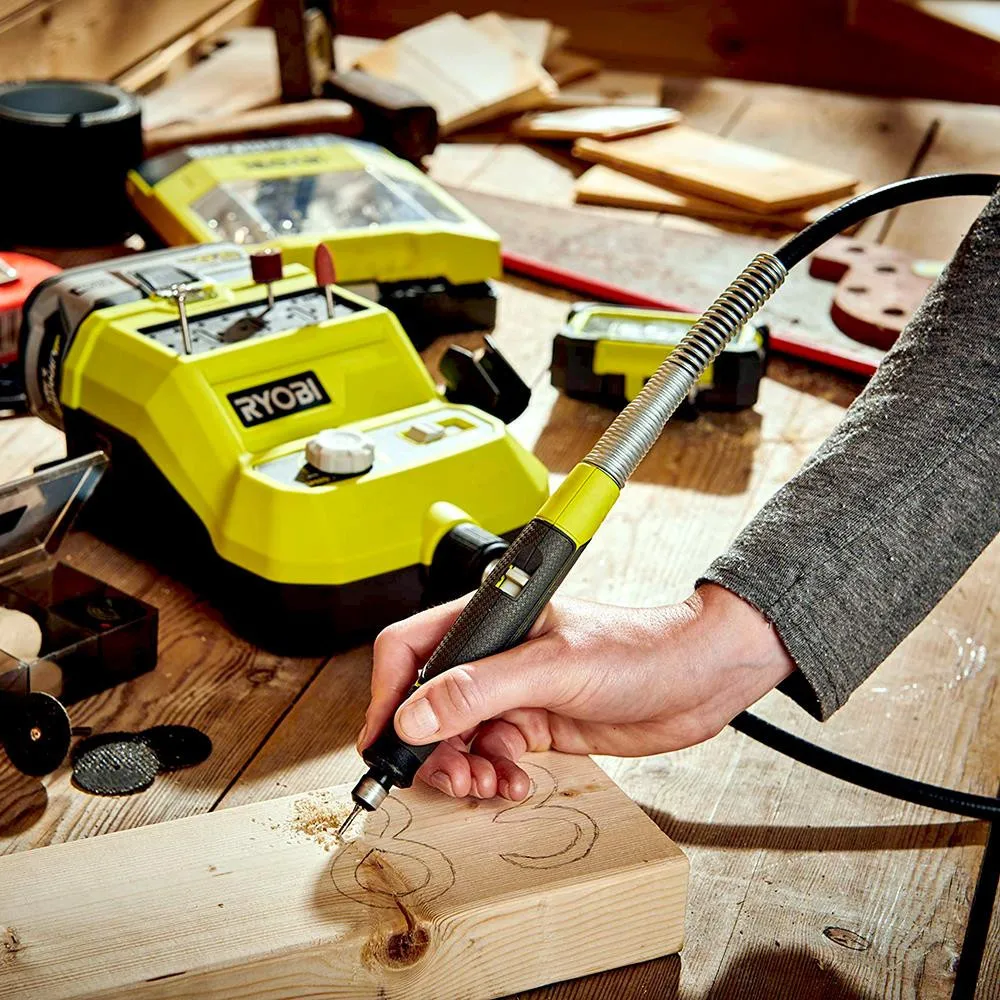 Ryobi R18RT0 18 вольт (без батареи) Гравировальный набор 33 Parça| |