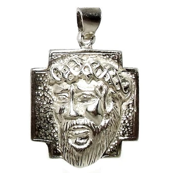 

Head face Christ 925 Sterling silver m [1328]